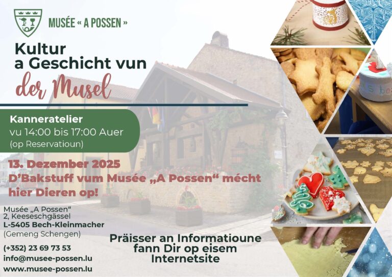 The baking workshop at Museum « A Possen » opens its doors!