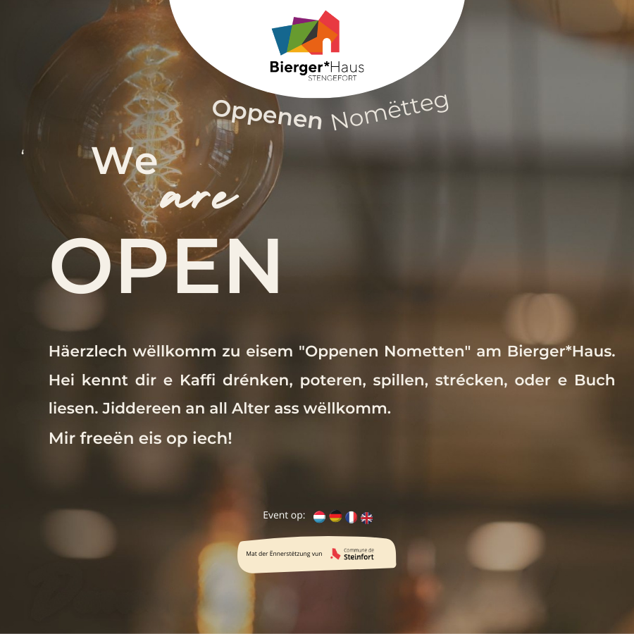 Open afternoon