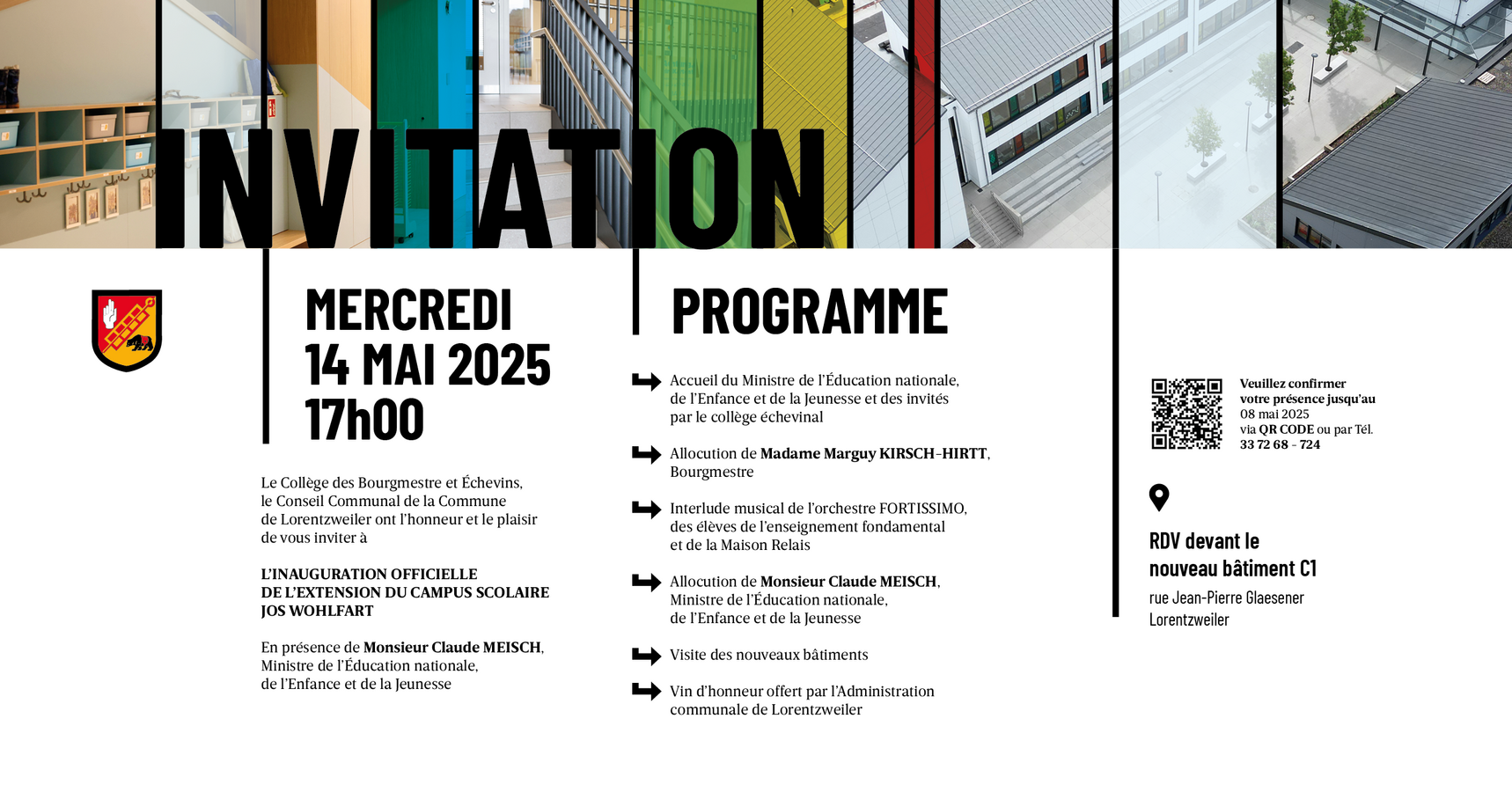 Invitation: Official Inauguration of the Jos Wohlfart School Campus Extension