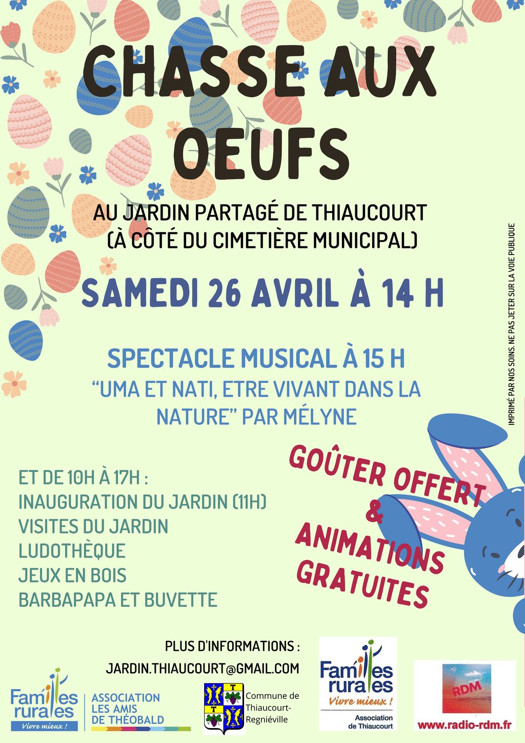 Inauguration and Easter Egg Hunt