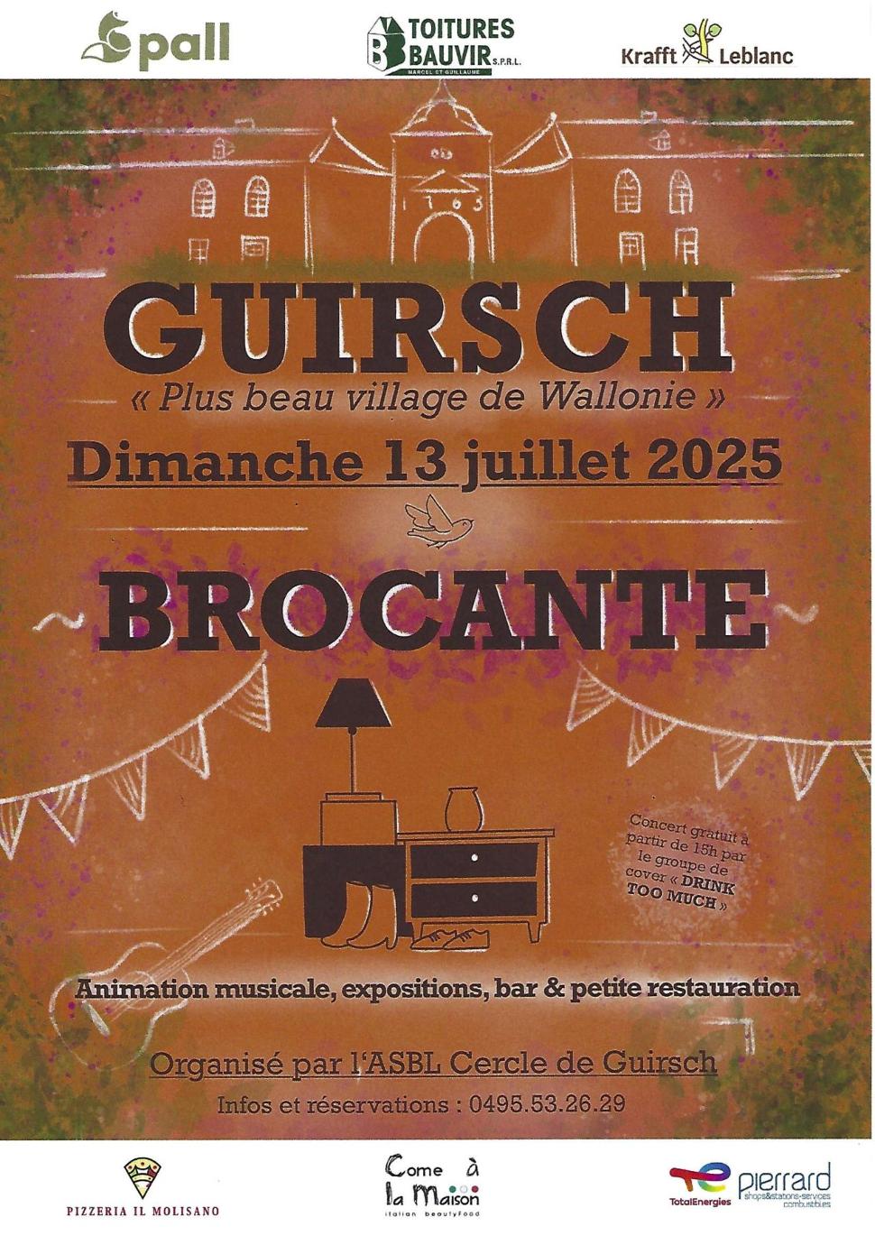 Flea Market in Guirsch "Most Beautiful Village of Wallonia"