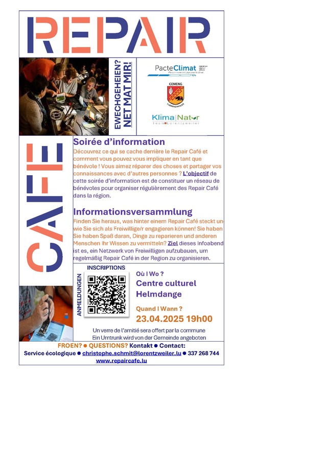 Repair Café Information Evening