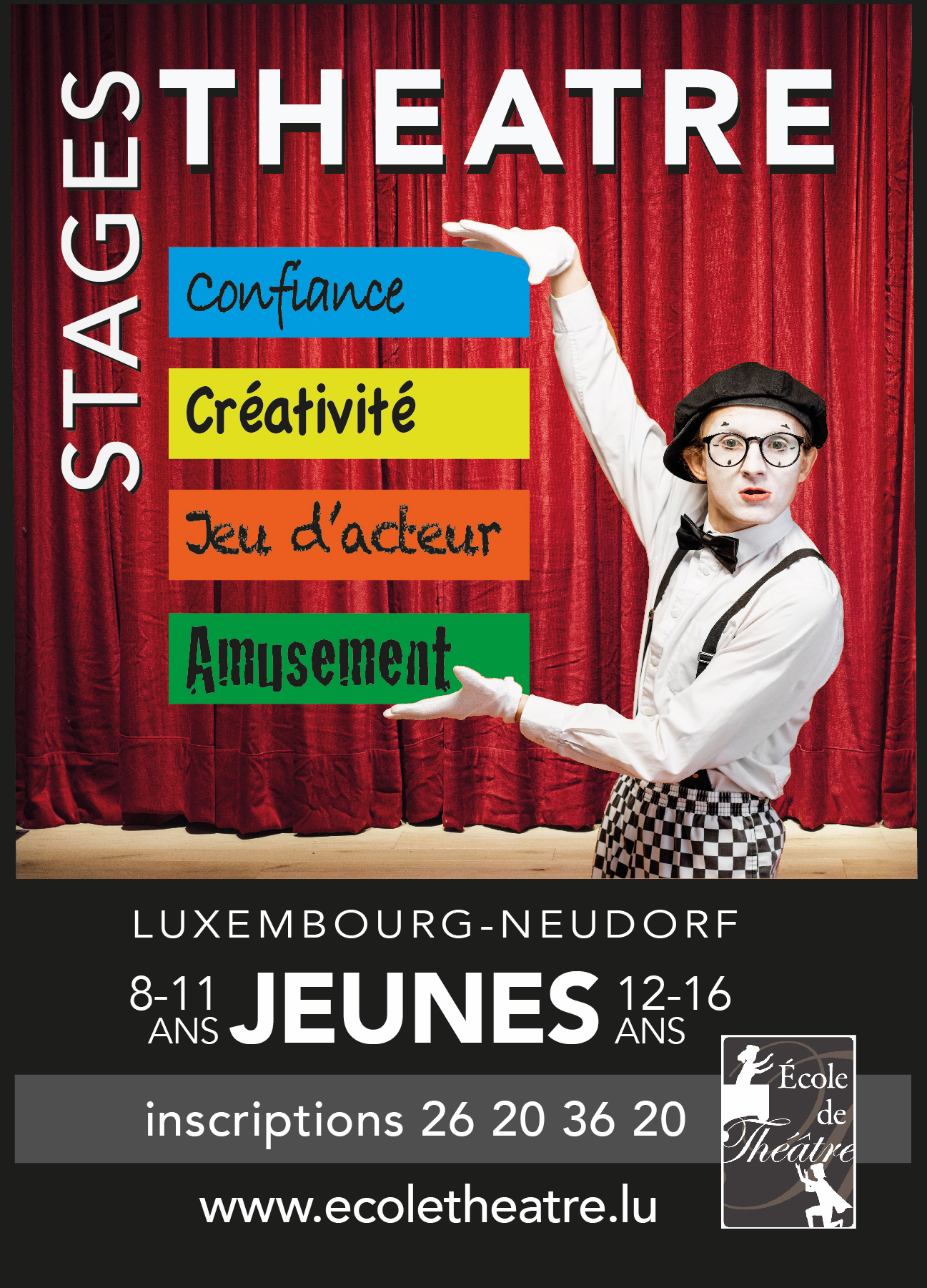 Les Stages Théâtre Jeunes en juillet & août 2025