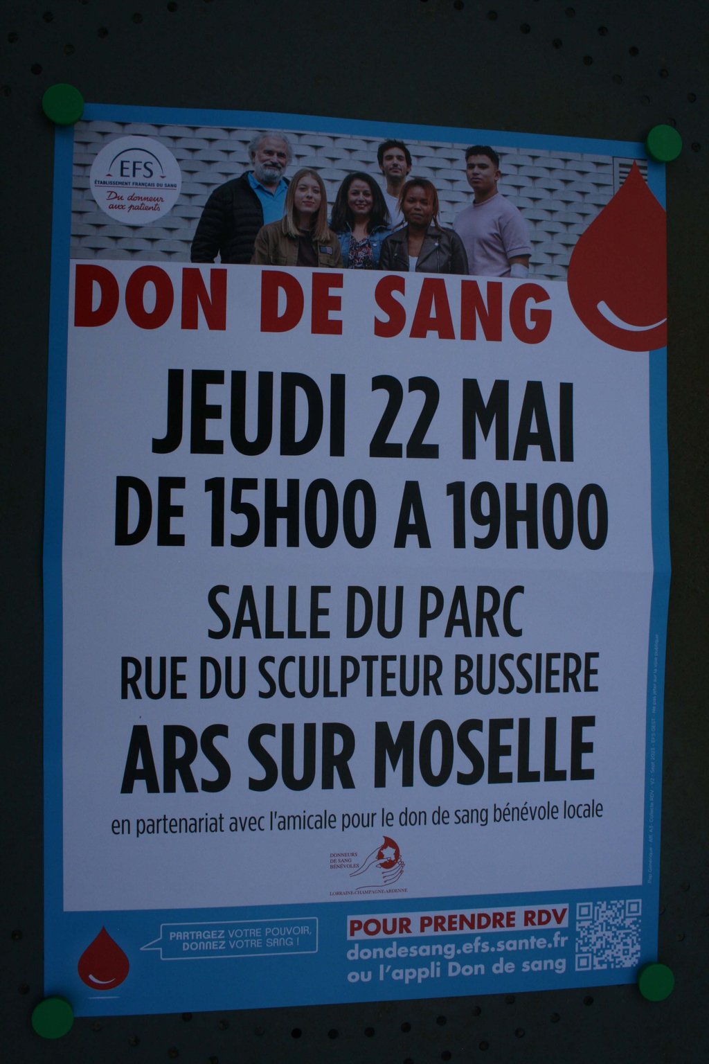 Blood donation in Ars-sur-Moselle