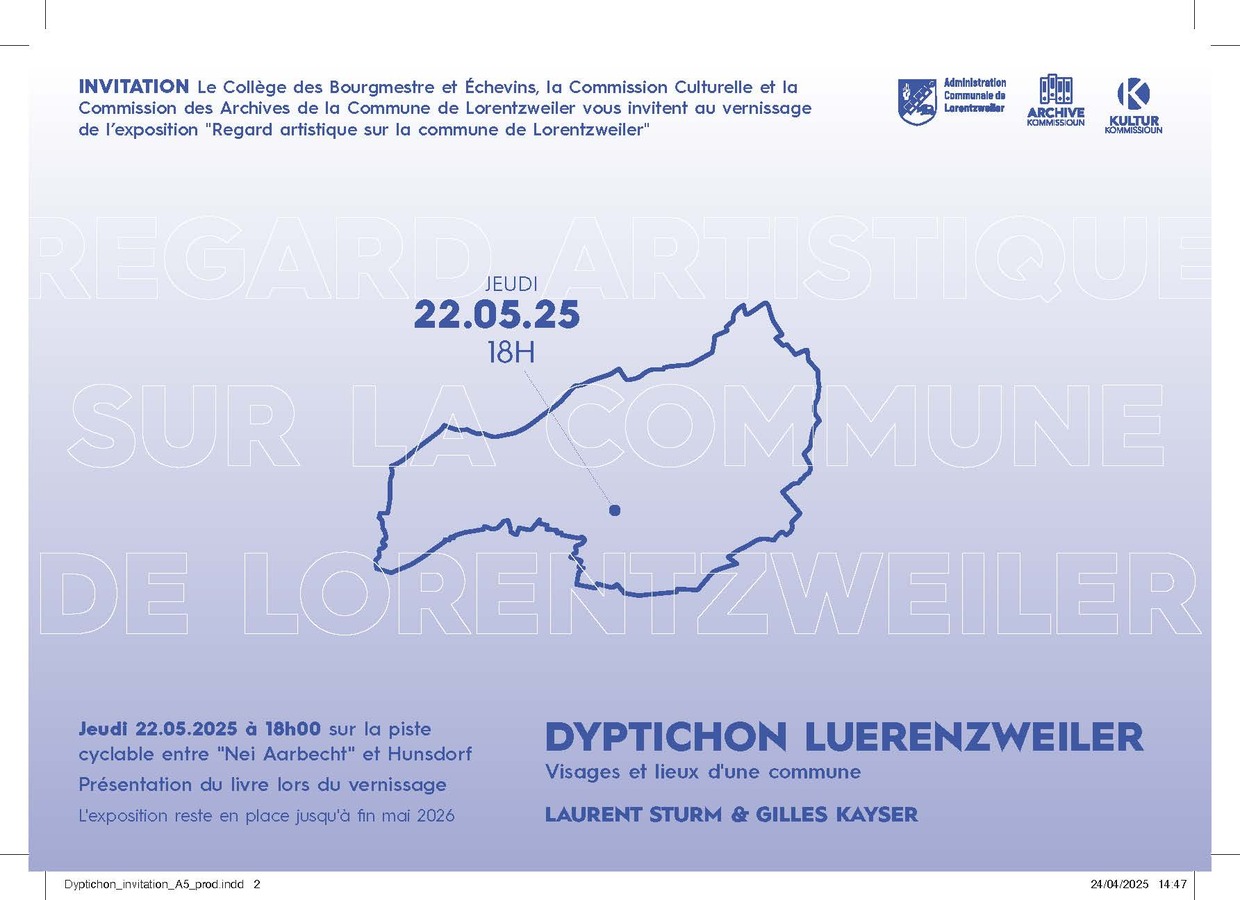 Vernissage exposition: Regard artistique sur la commune de Lorentzweiler