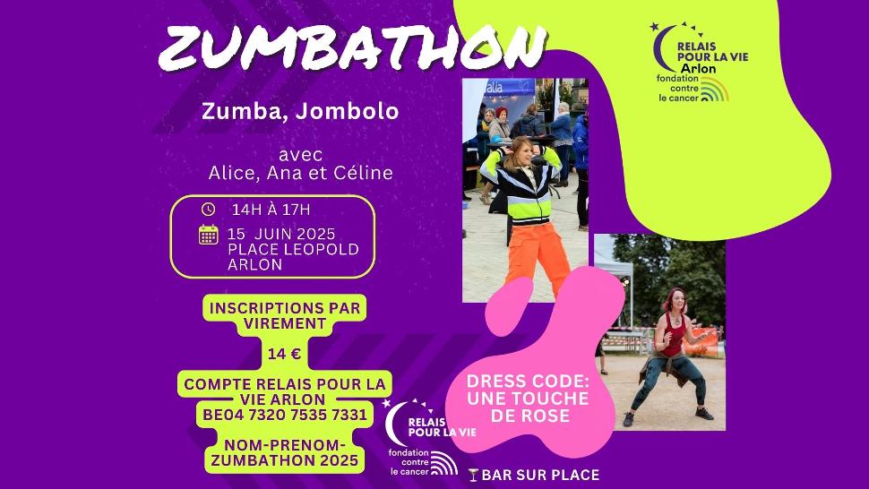 Zumbathon - Relay for Life Arlon