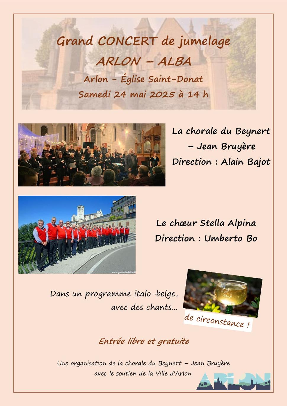 Grand twinning concert | Saint-Donat Church