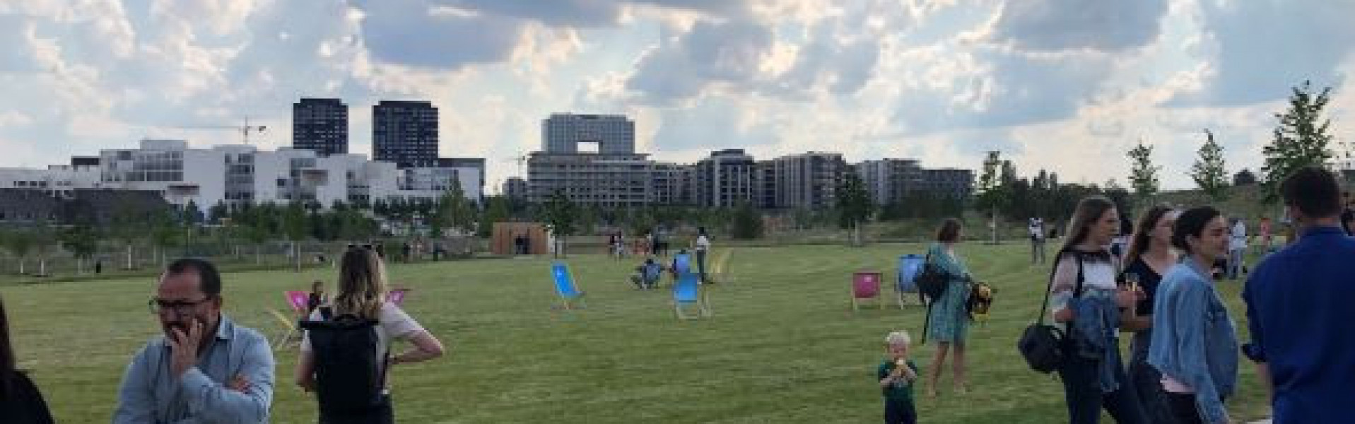 Nouveau parc de Gasperich en floraison
