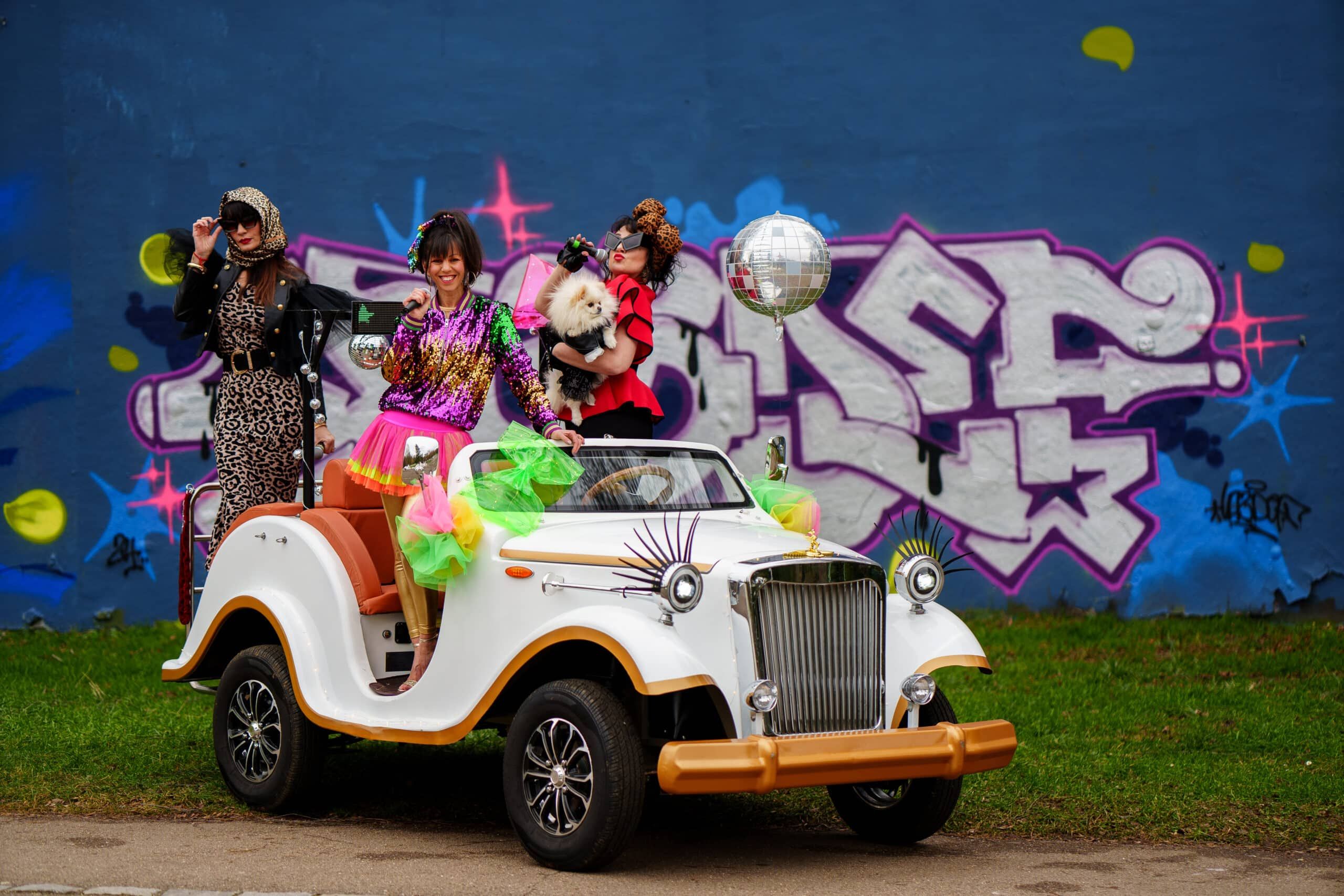 Festive and nostalgic parade