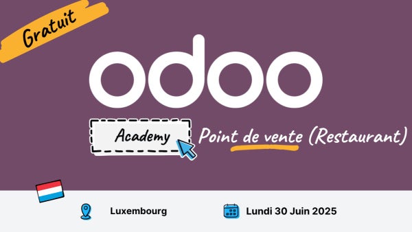 Odoo Academy POS Restaurant - Luxembourg