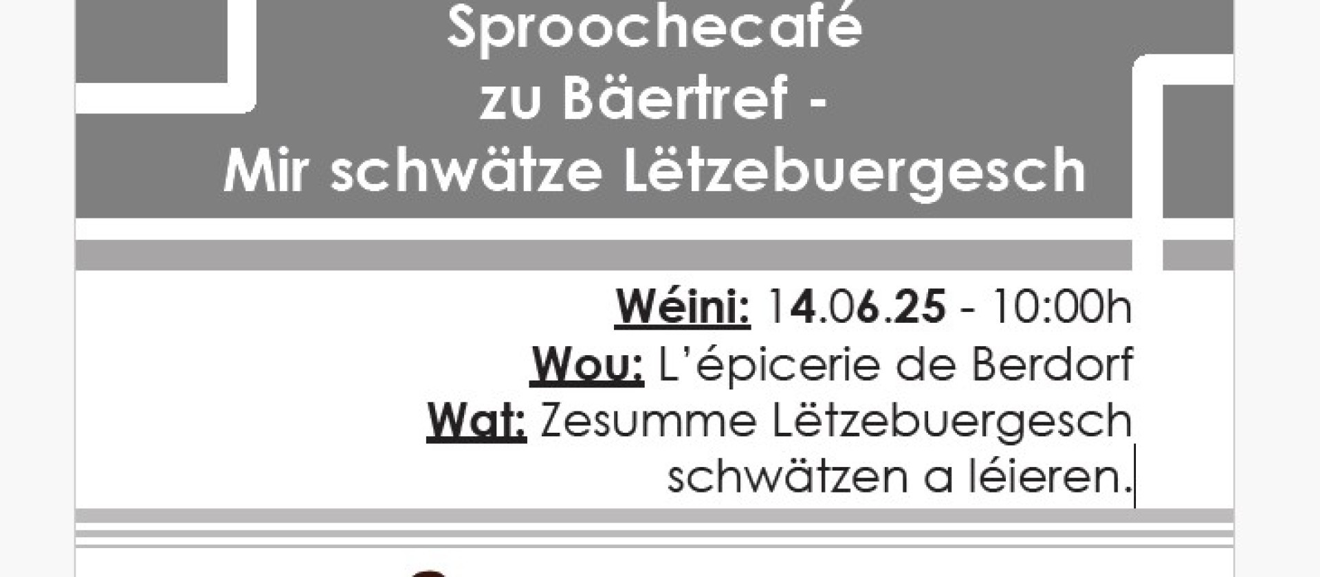 Language Cafe in Berdorf