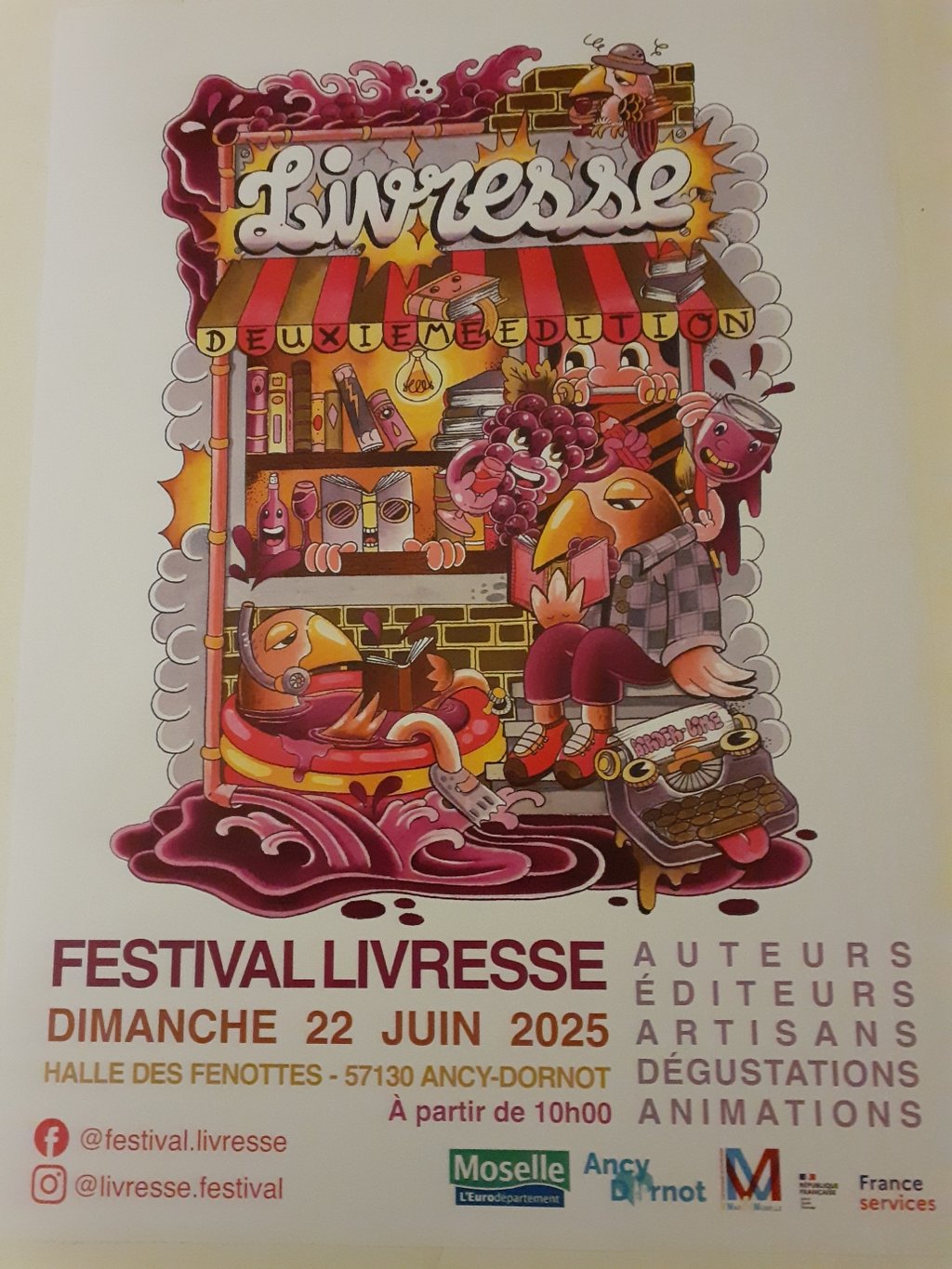 Festival du Livre Livresse à Ancy-Dornot