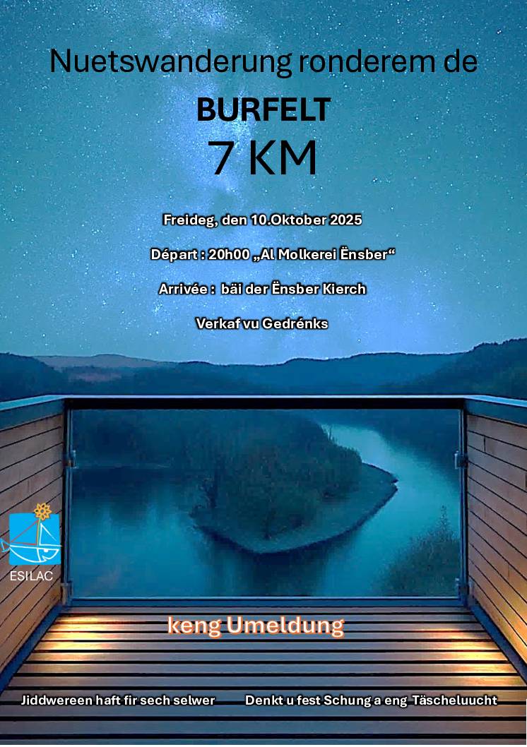 Night hike around Burfelt