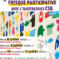Participatory Fresco with Illustrator Csil