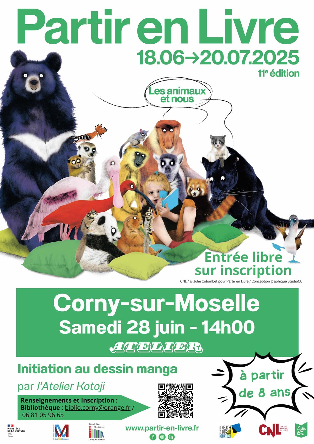Atelier Initiation au dessin manga animé par l’Atelier Kotoji - Partir en Livre 2025