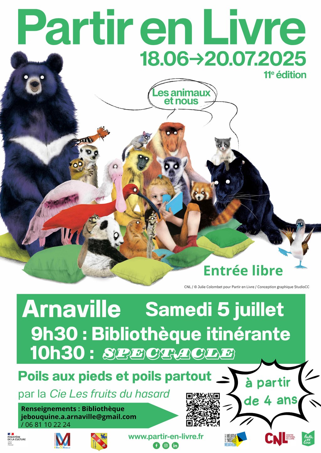 Partir en Livre 2025 - bibliothèque itinérante et spectacle