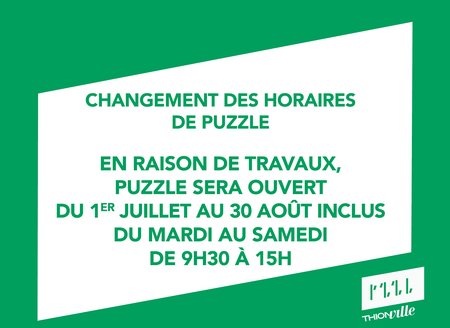 Change in Puzzle's Hours during Summer for Repairs