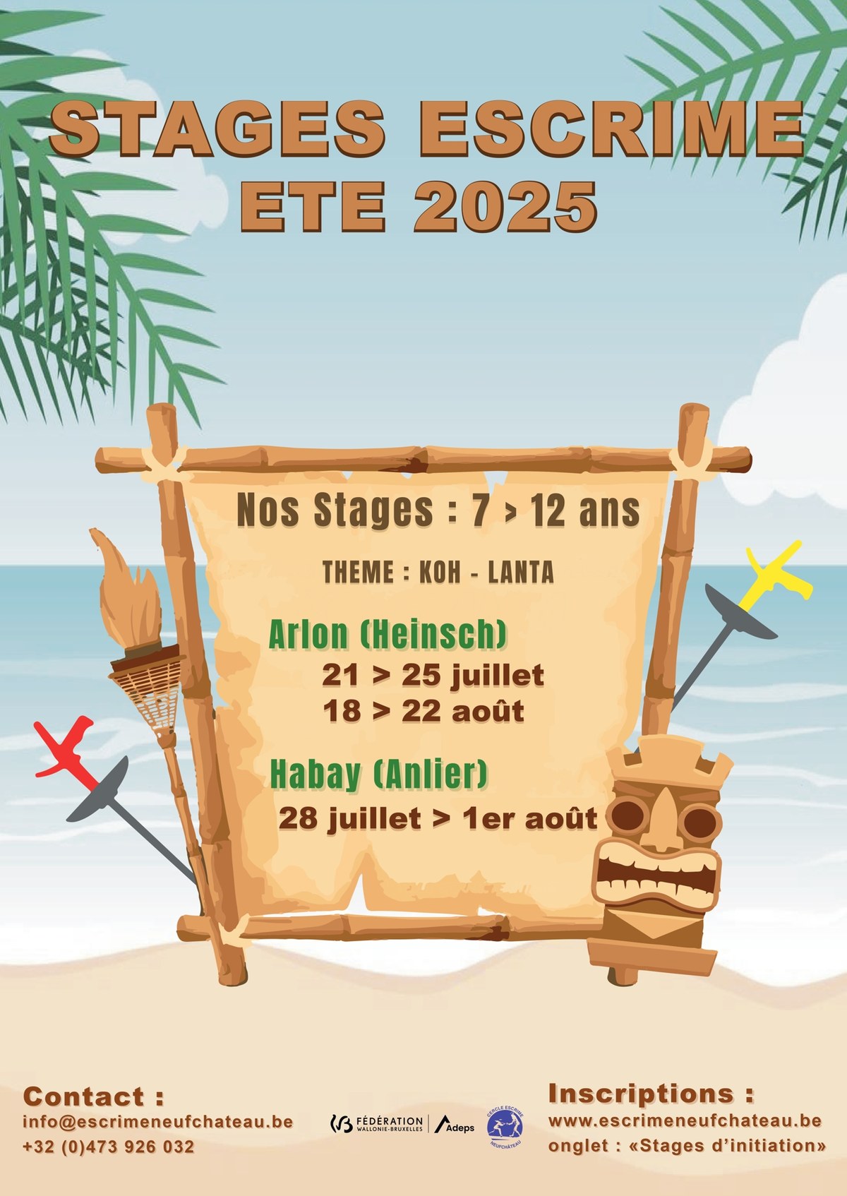 Stages d'Escrime Koh-Lanta Été 2025
