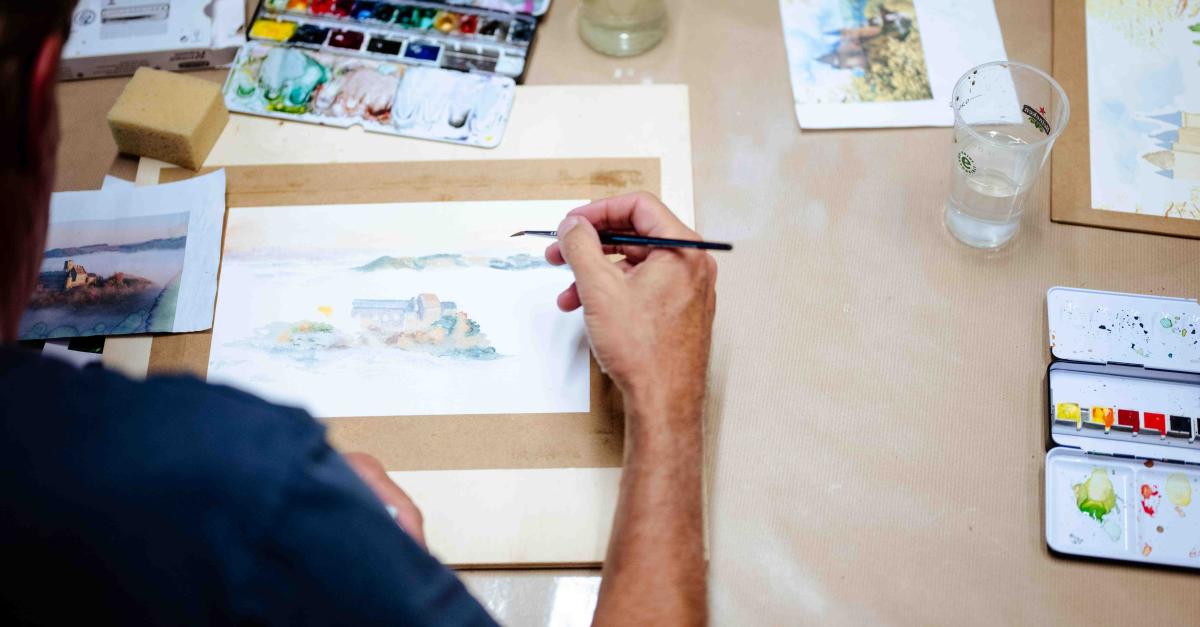 Aquarelle en plein air