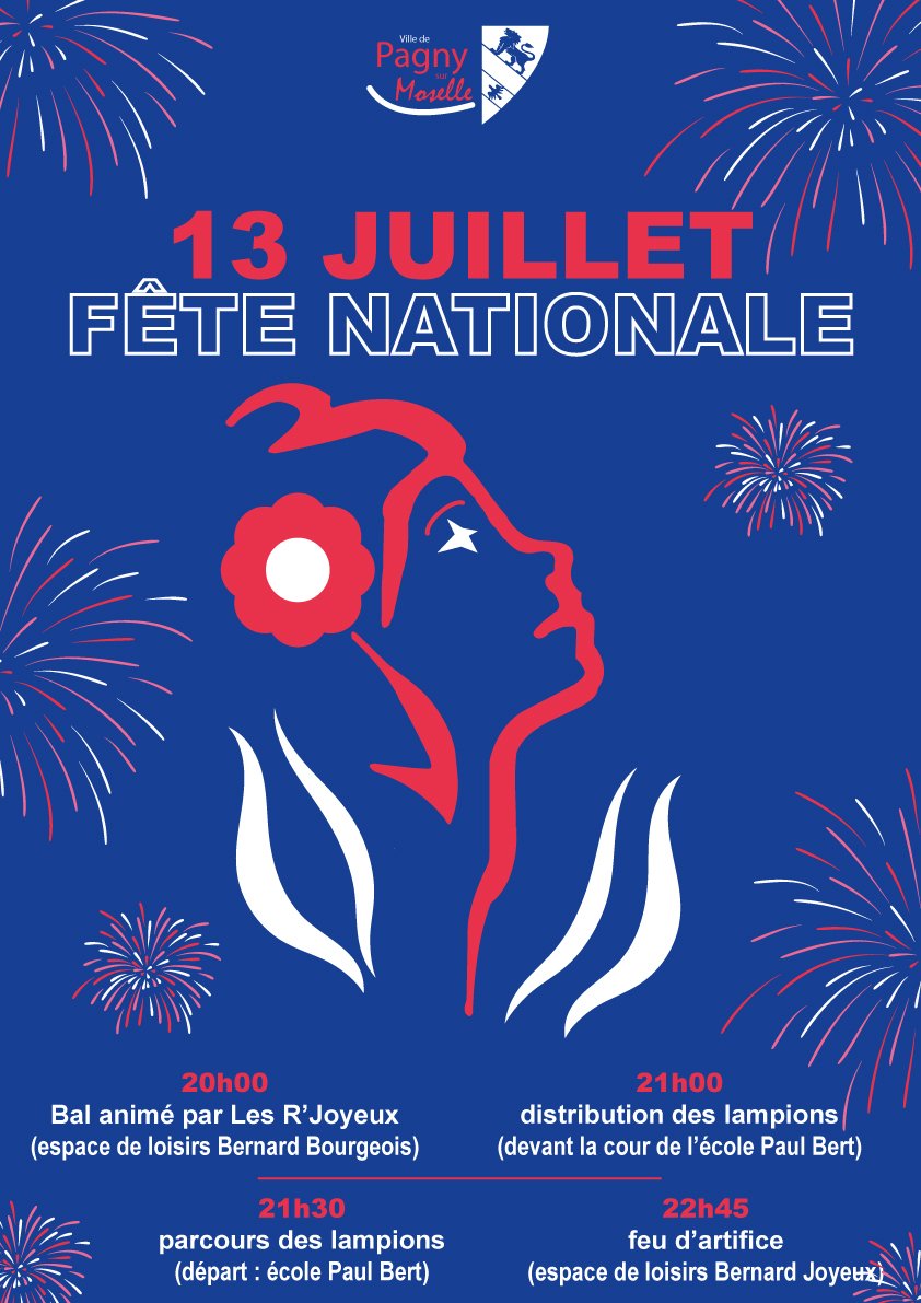 Celebration of National Day in Pagny-sur-Moselle