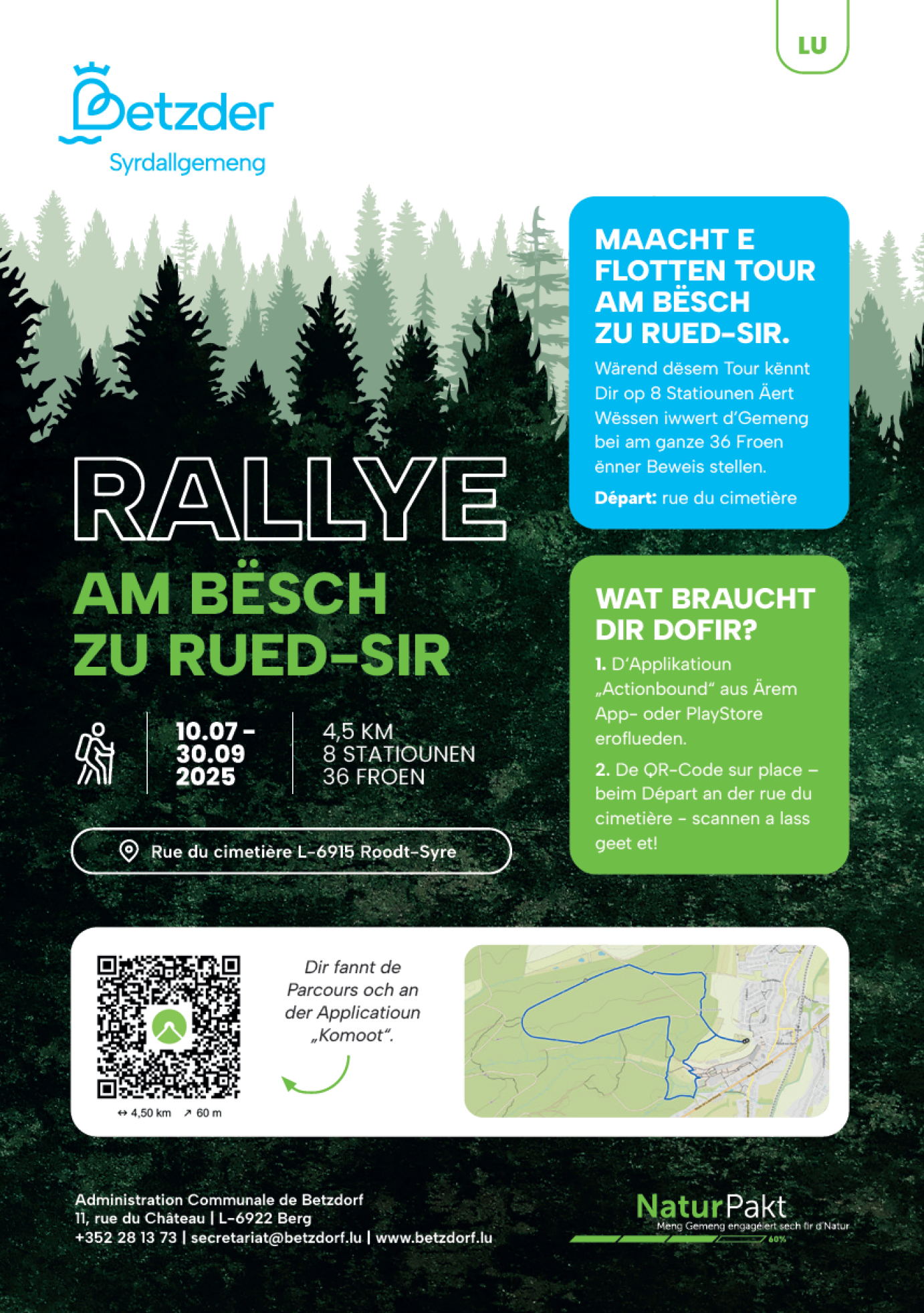 Rallye nature à travers la forêt de Roodt-Syre