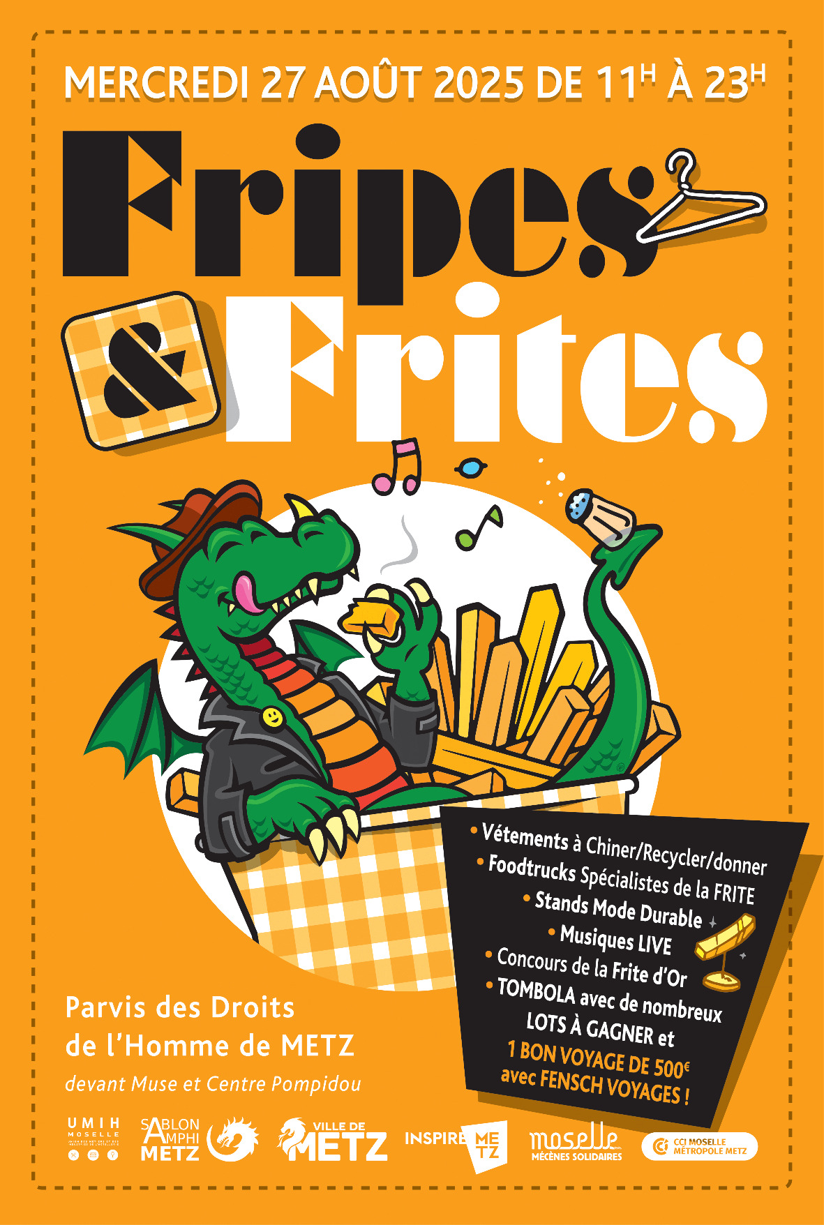 Second-hand clothes & fries