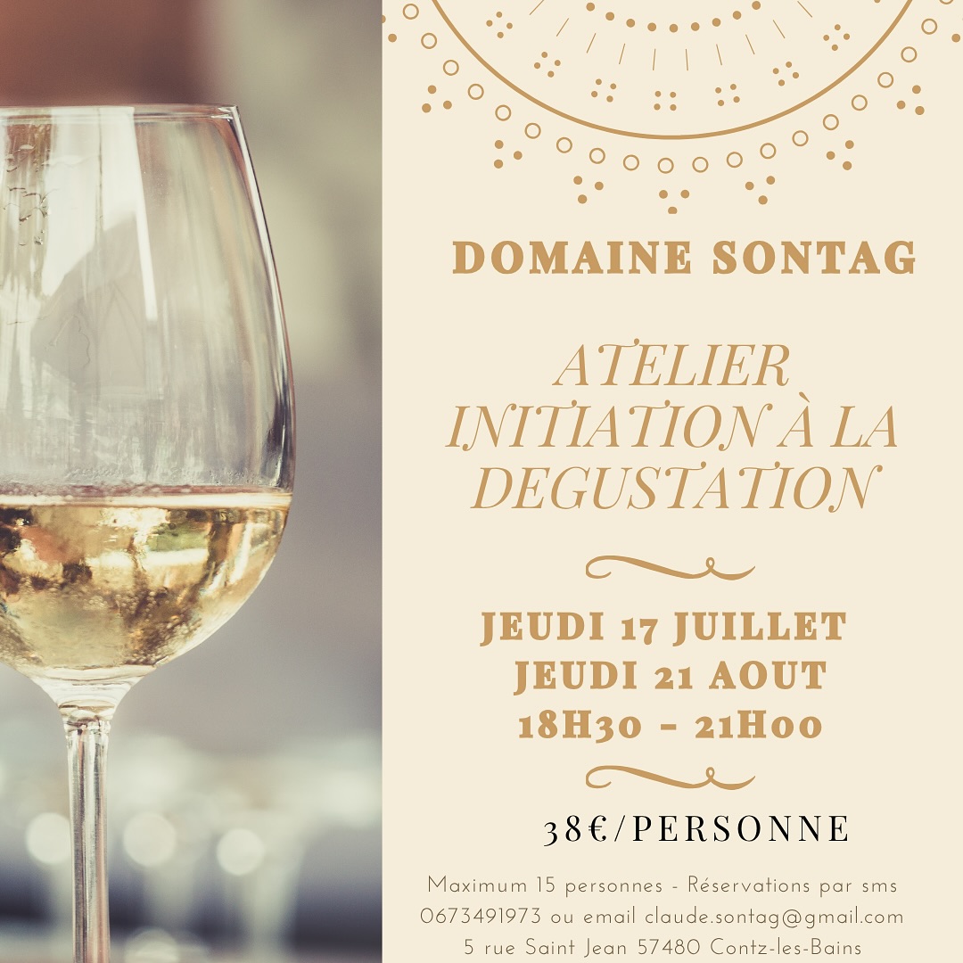 Domaine Sontag - Atelier initiation à la dégustation