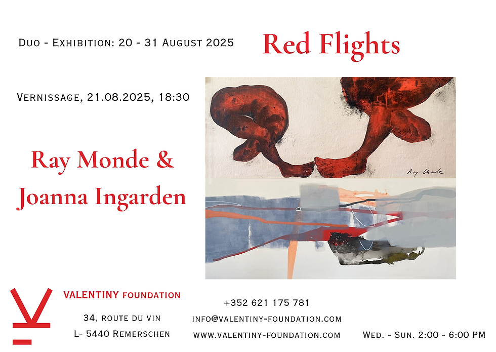 Duo - Exhibition: Red Flights - Ray Monde & Joanna Ingarden