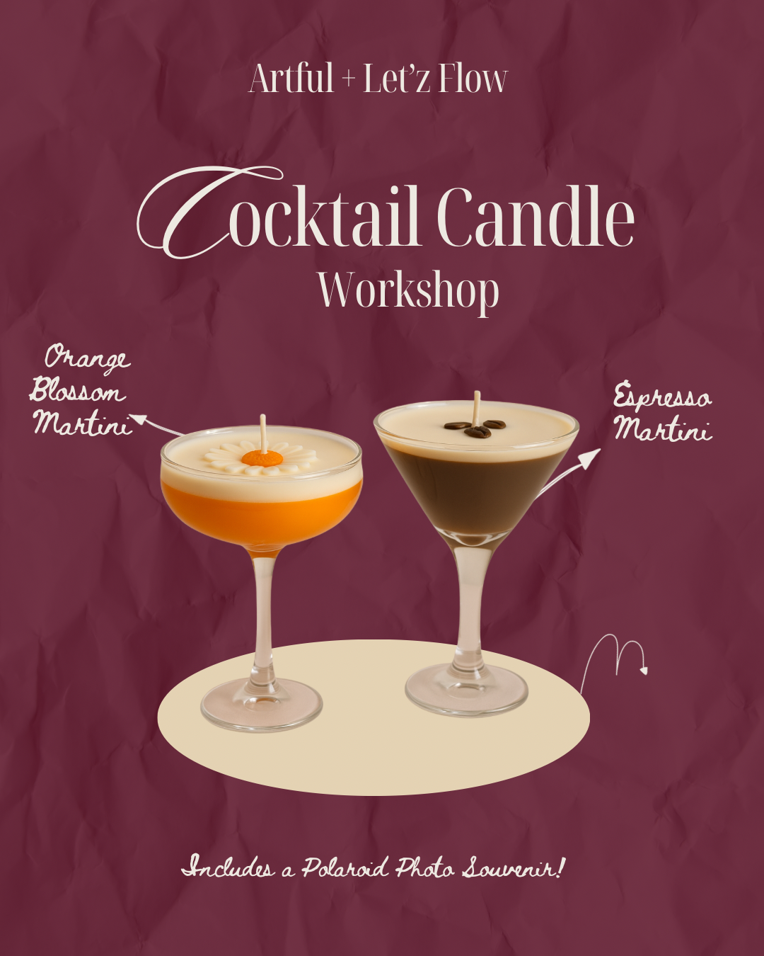 Atelier de fabrication de bougies - COCKTAILS - SOIRÉE ENTRE FILLES