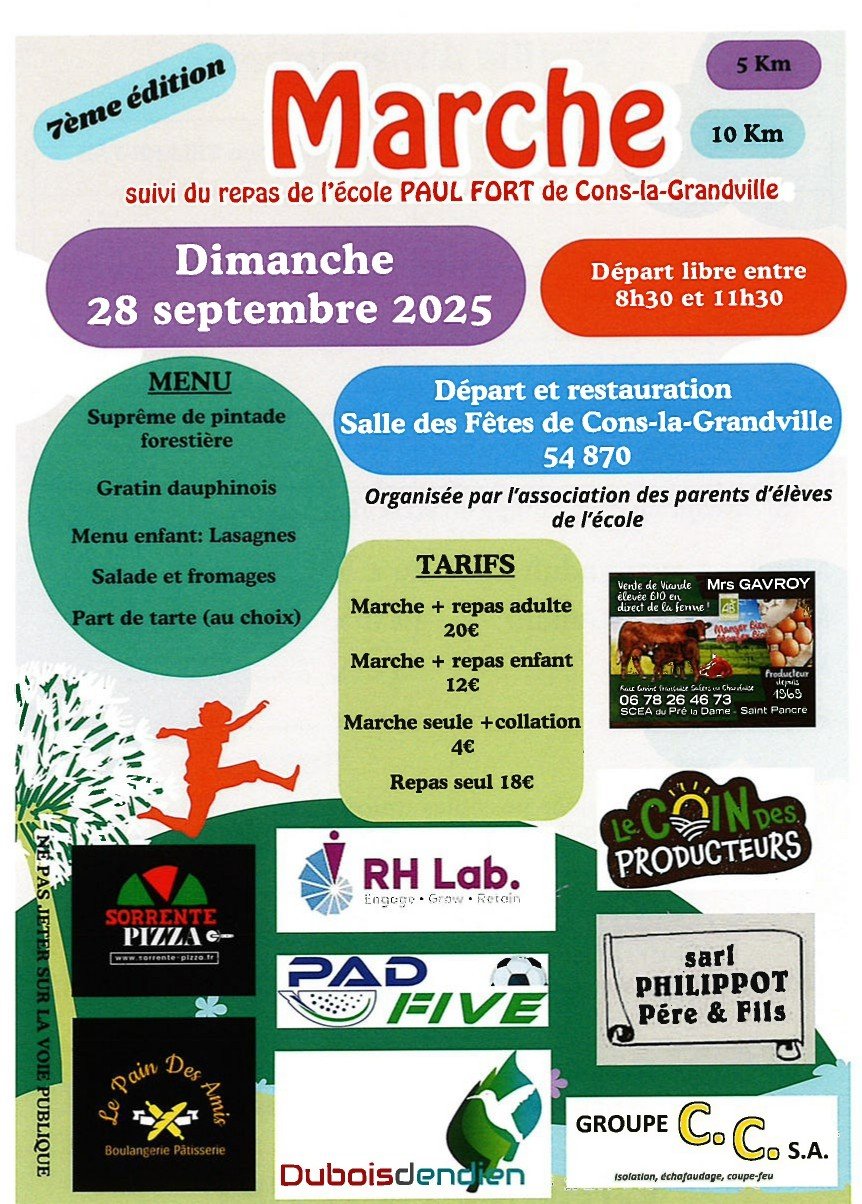 7th Walk of the Parents' Association of Cons-la-Grandville