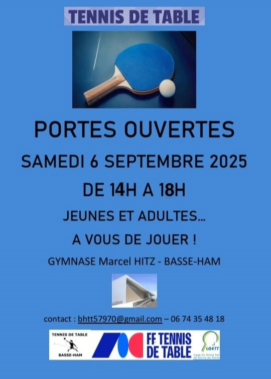 Table Tennis Open Day