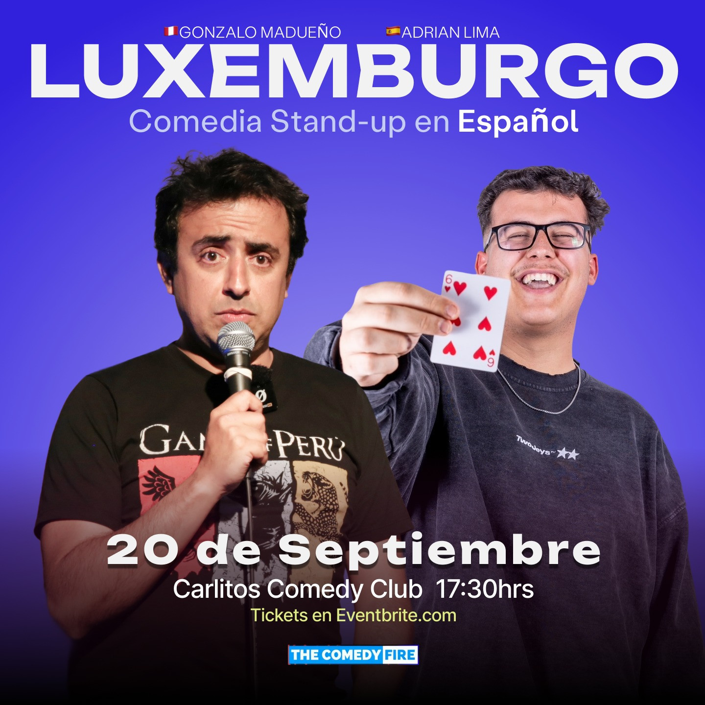 Luxemburgo en Español #14 - Spectacle de comédie stand-up d'Espagne et du Pérou