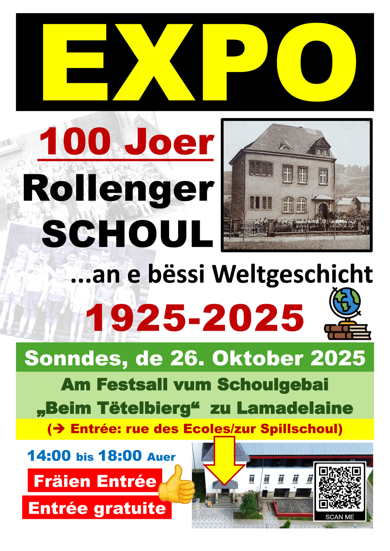 Expo “100 years of the Rollenger School… and a bit of world history”