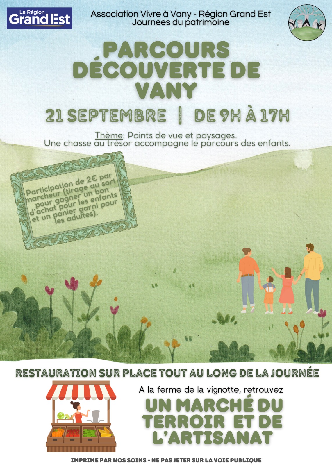 Marché du terroir et parcours découverte de Vany 'points de vues et paysages'