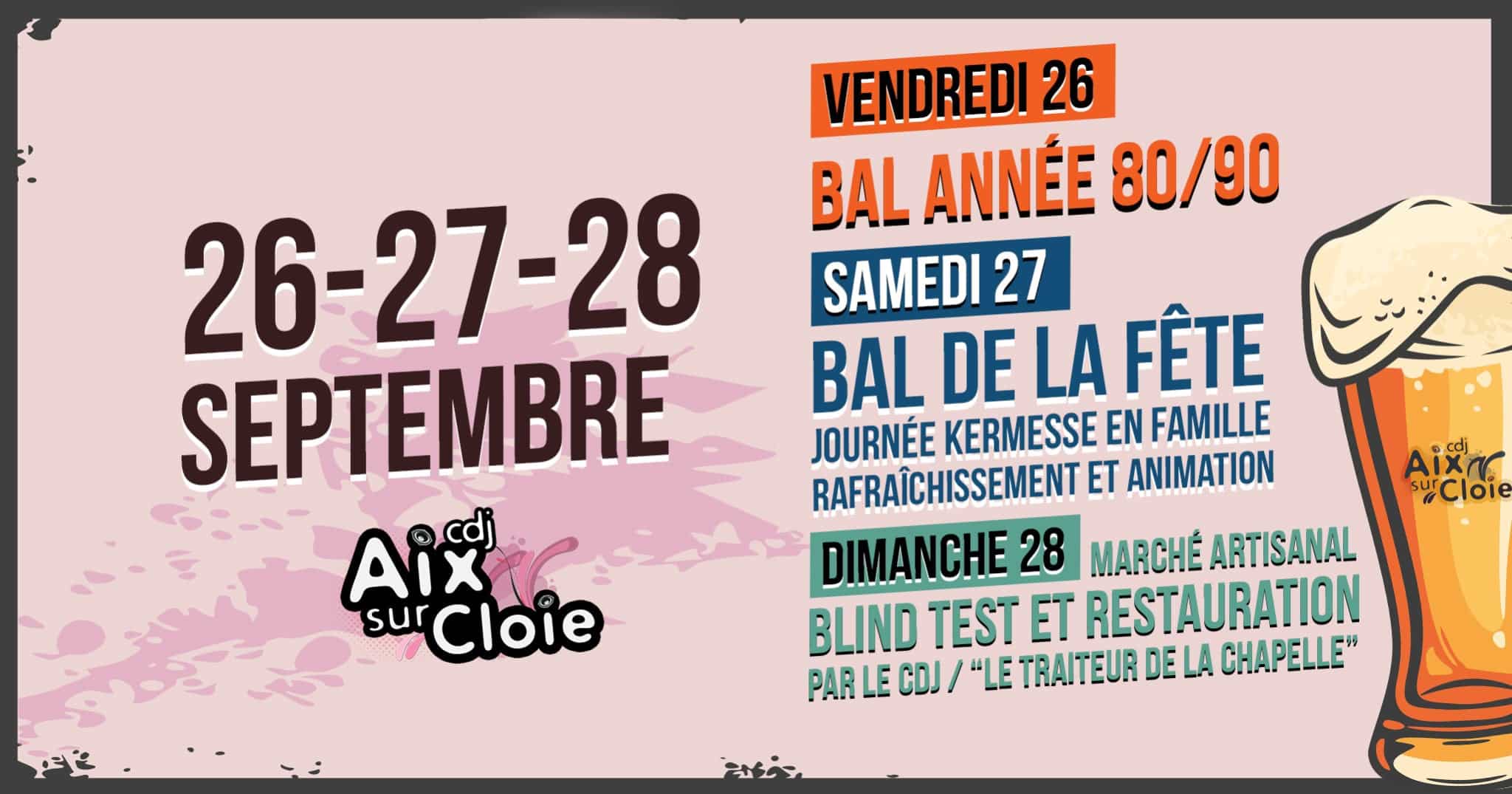 Week-end de la fête à Aix-sur-Cloie