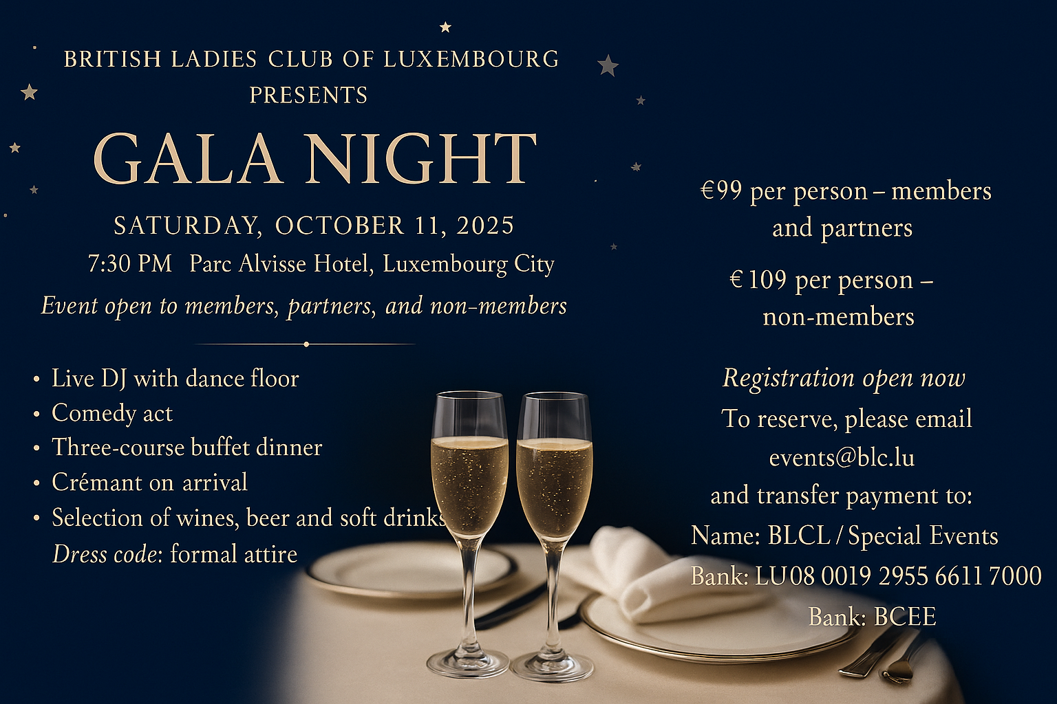 Soirée de Gala du British Ladies' Club