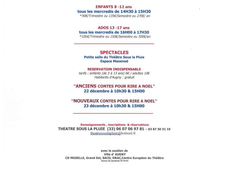 Atelier - Théâtre 2025-2026