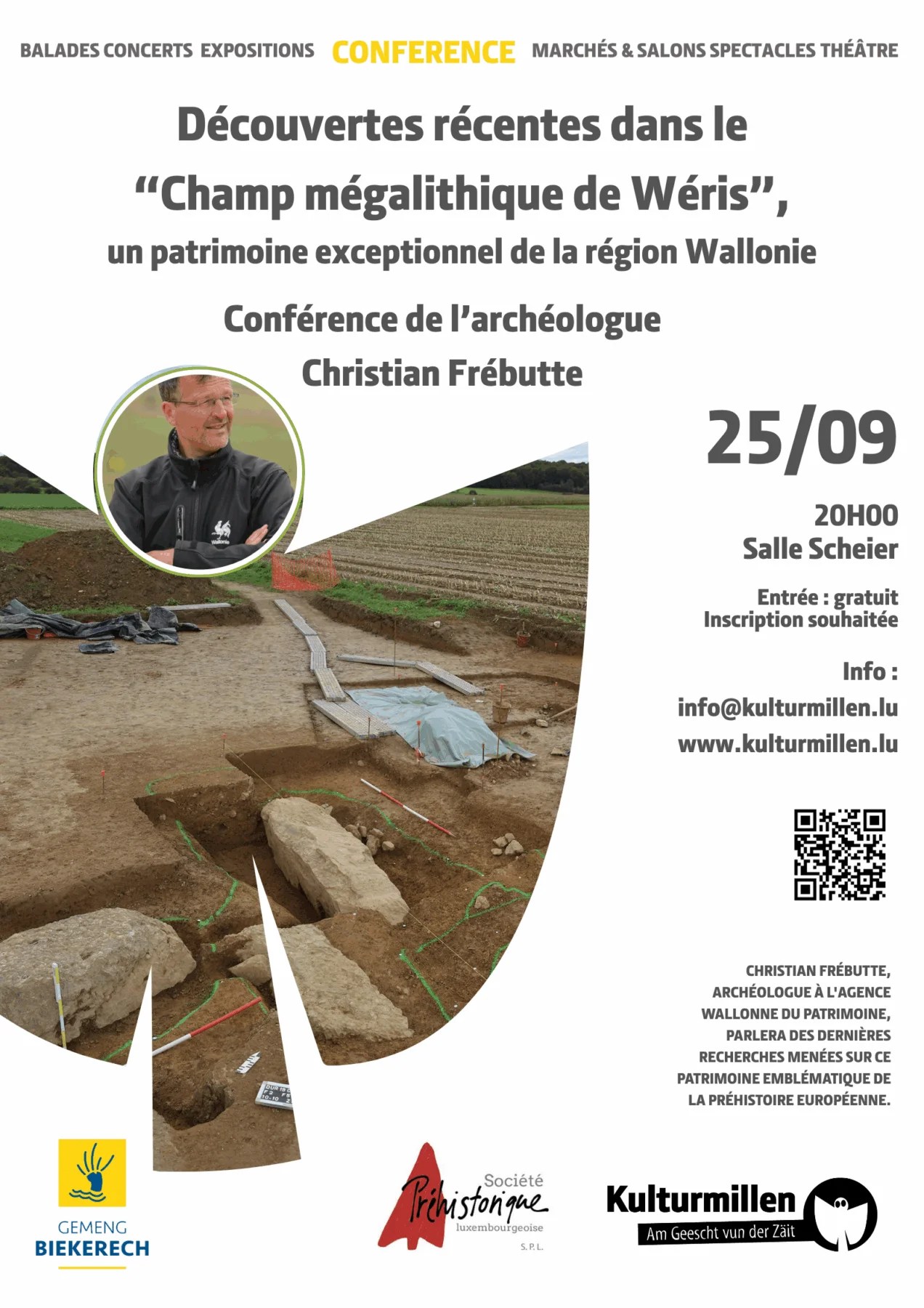 Discovering Wéris (B), an iconic site of European prehistory - a lecture by Christian Frébutte