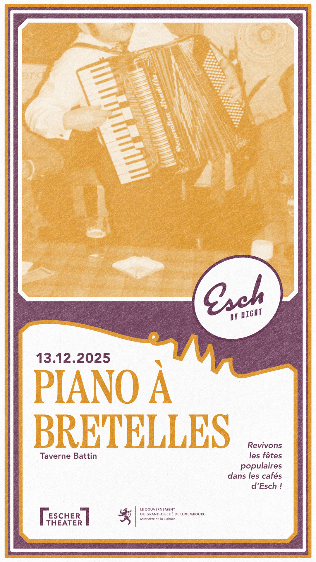 Esch by Night – Piano with straps
