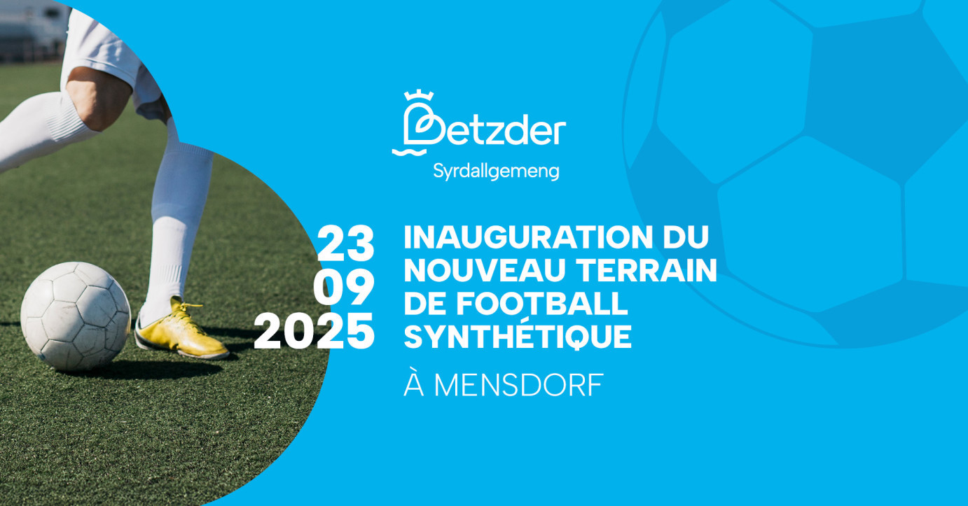 Inauguration du nouveau terrain de football synthétique à Mensdorf