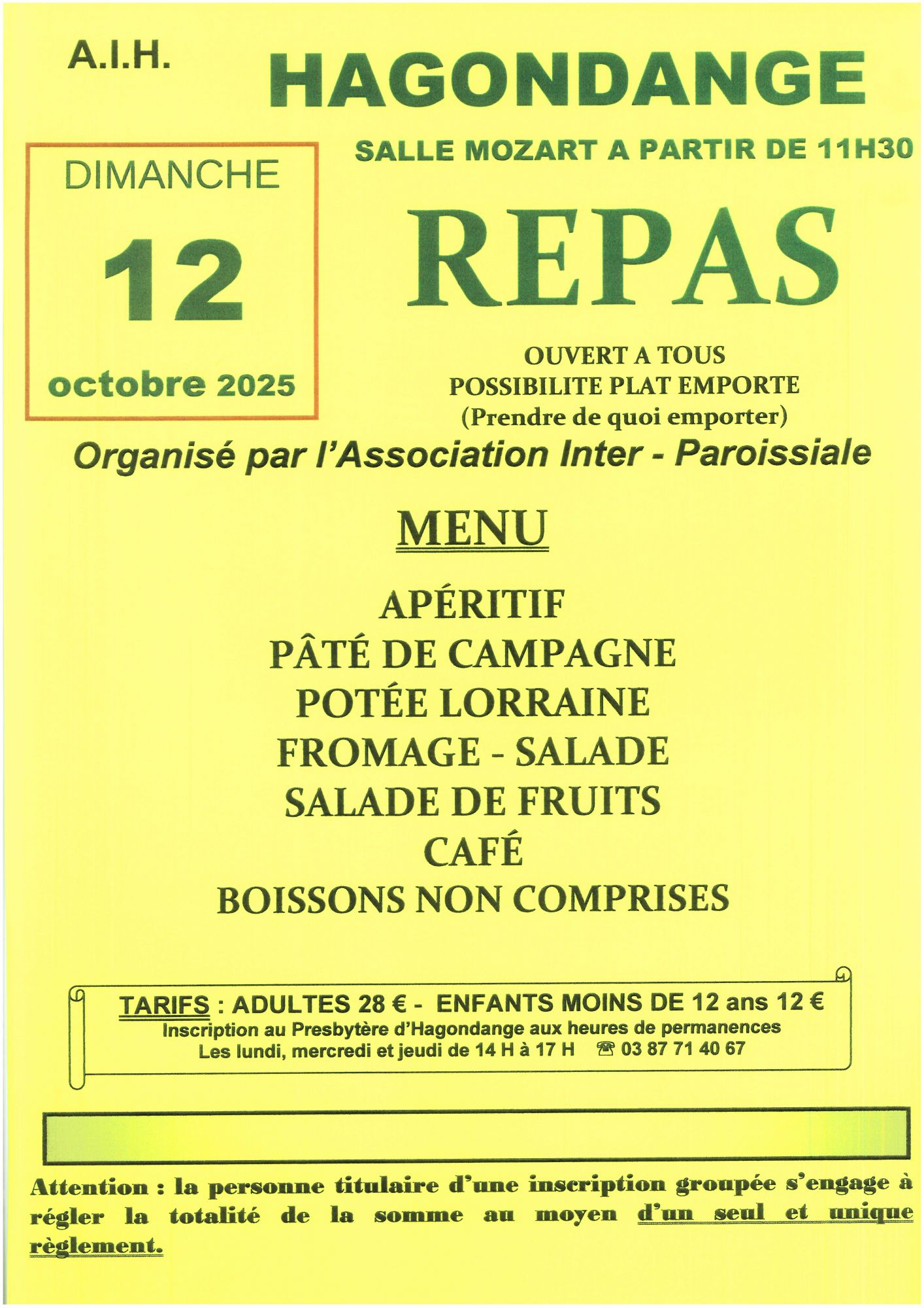 Repas inter-paroissial