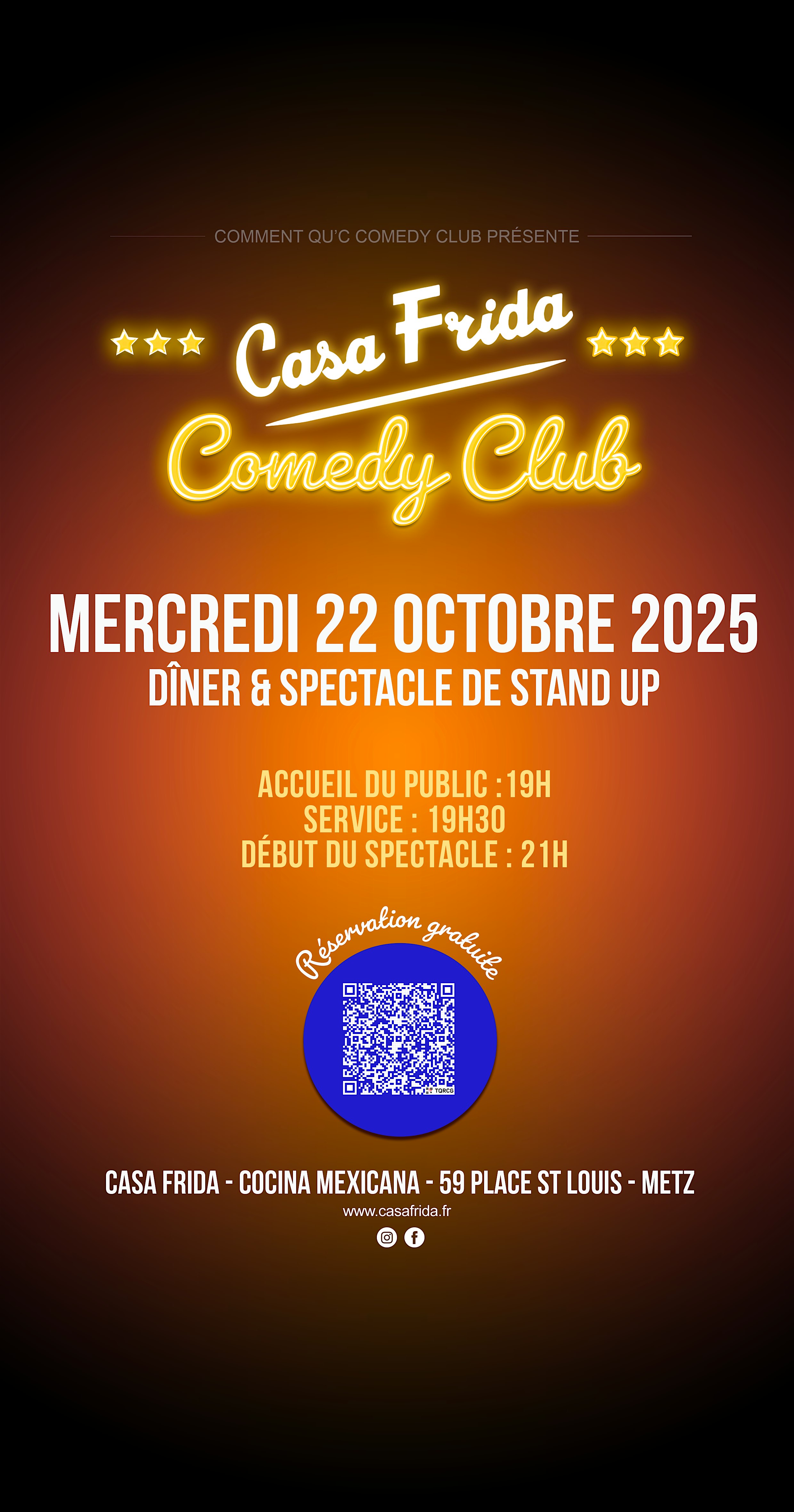 Casa Frida Comedy Club - Dîner spectacle