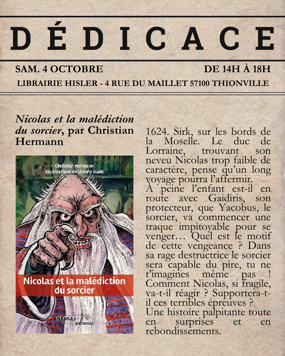 Dédicace Christian Hermann