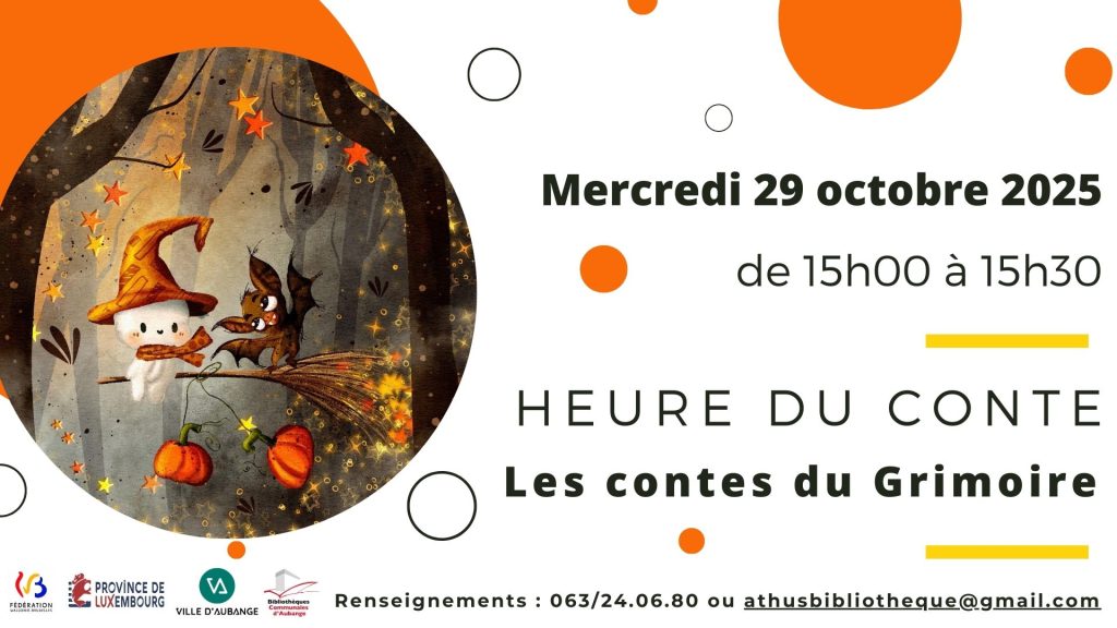 Heure du conte à la bibliothèque d’Athus – Les contes du Grimoire