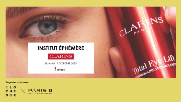 L’Institut éphémère Clarins par Paris 8