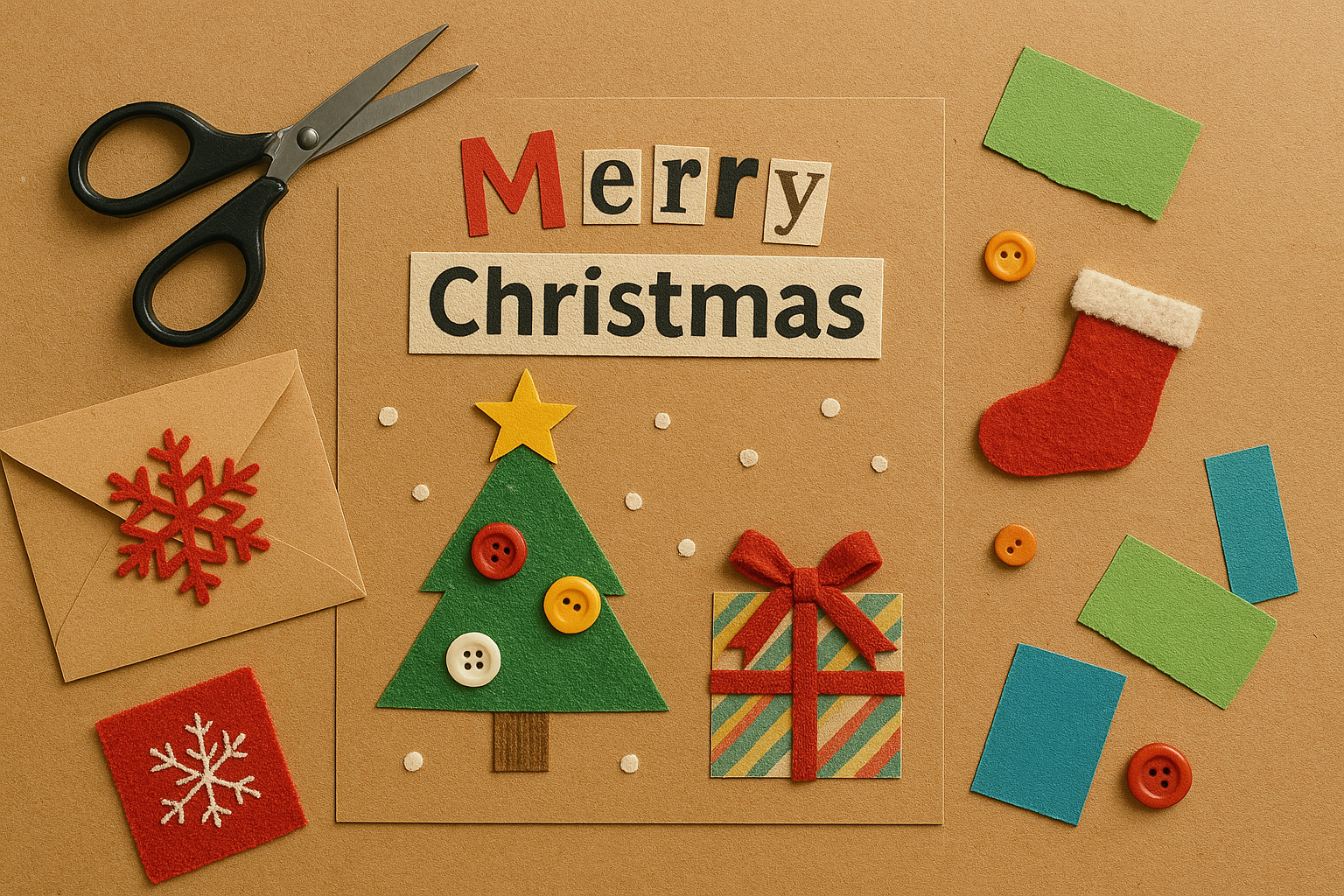 Different Christmas Cards – Creative Upcycling Activity for Kids