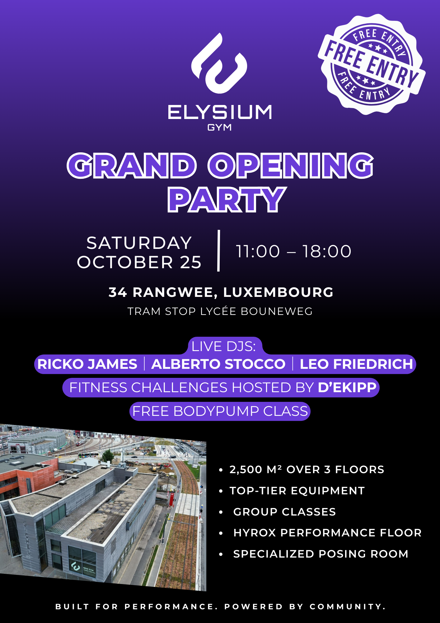 Elysium Gym Fête d’Inauguration