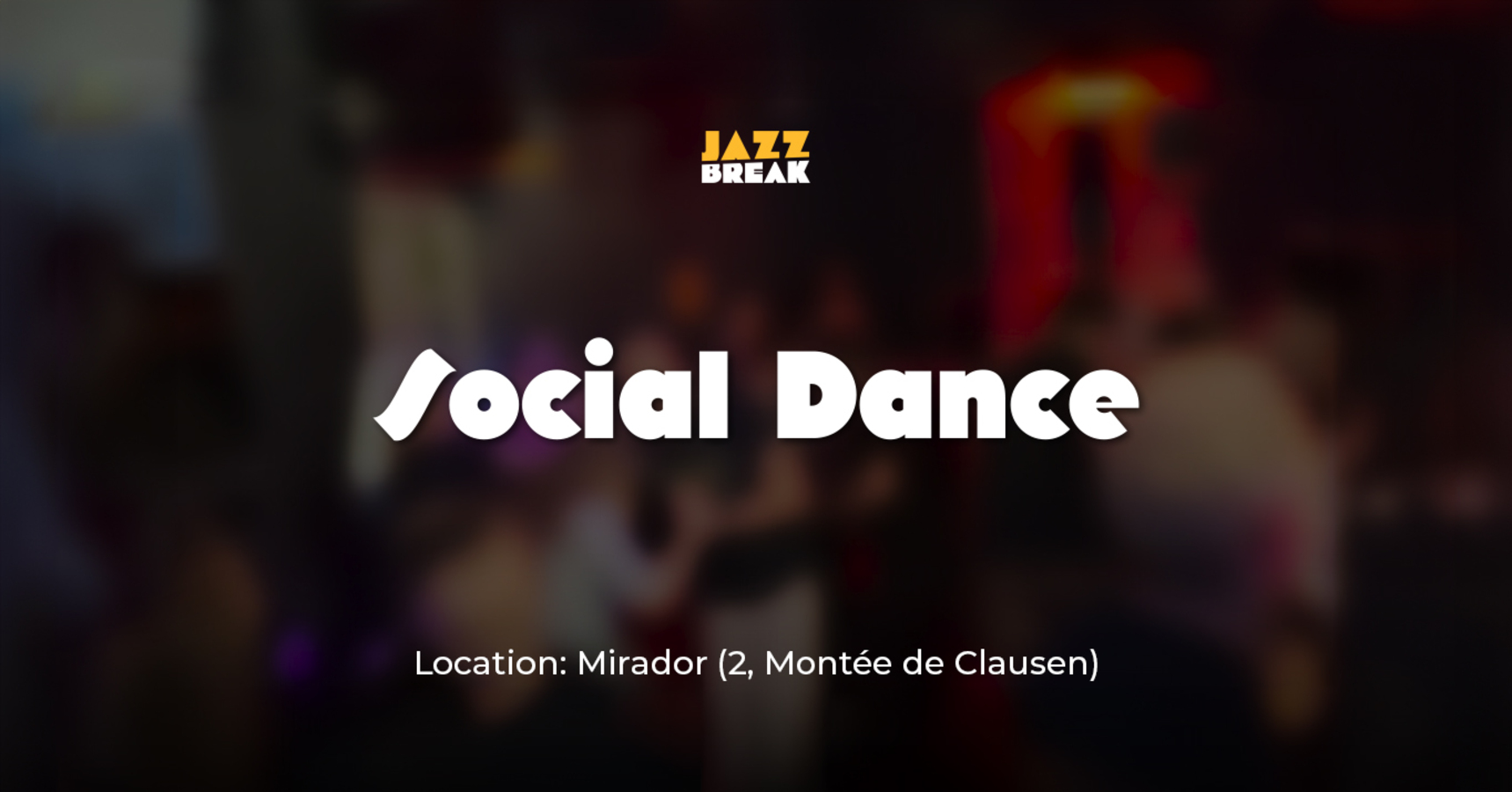 Jazz Break Social Dance and Workshop