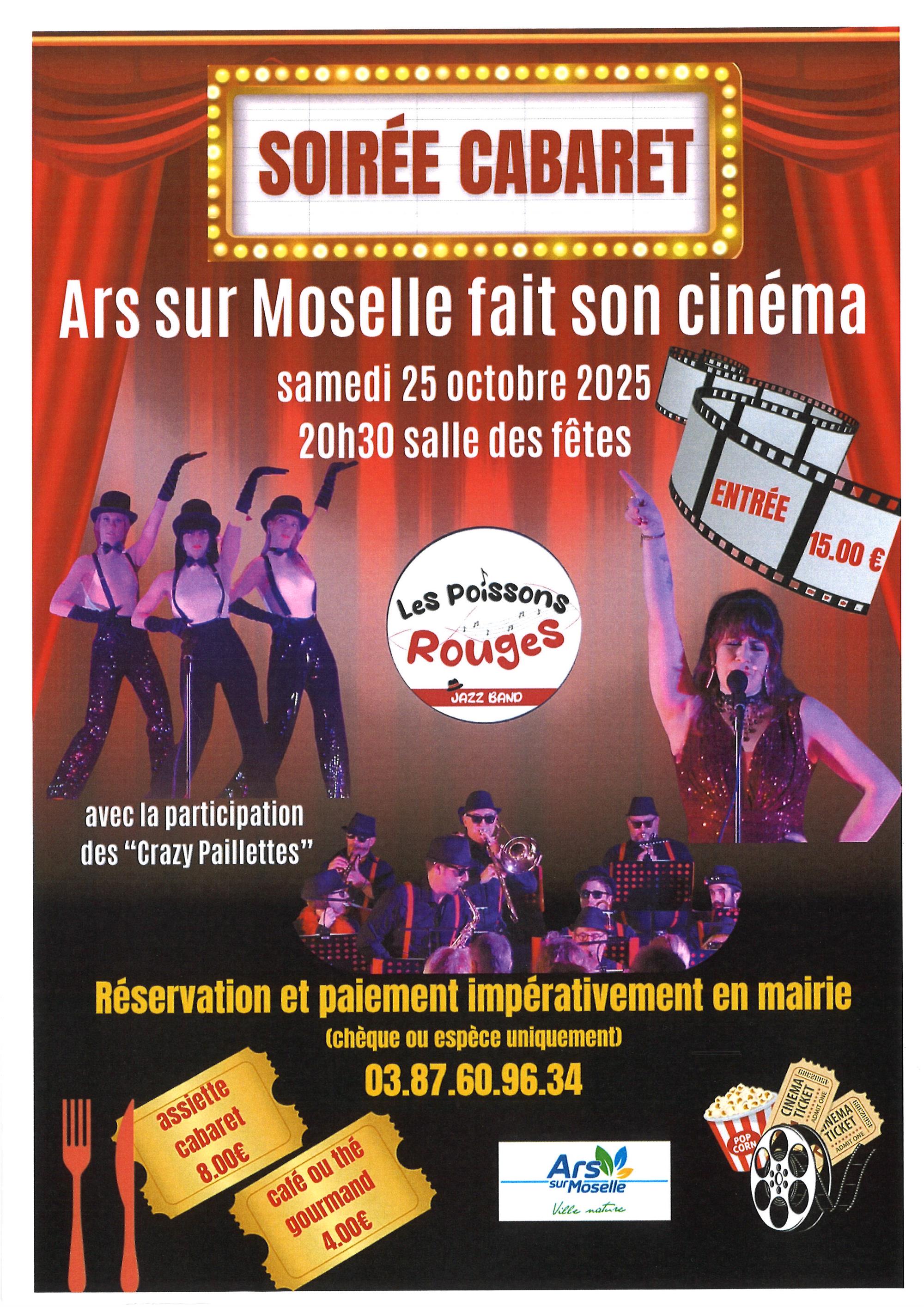 Soirée cabaret - Ars sur Moselle fait son cinéma