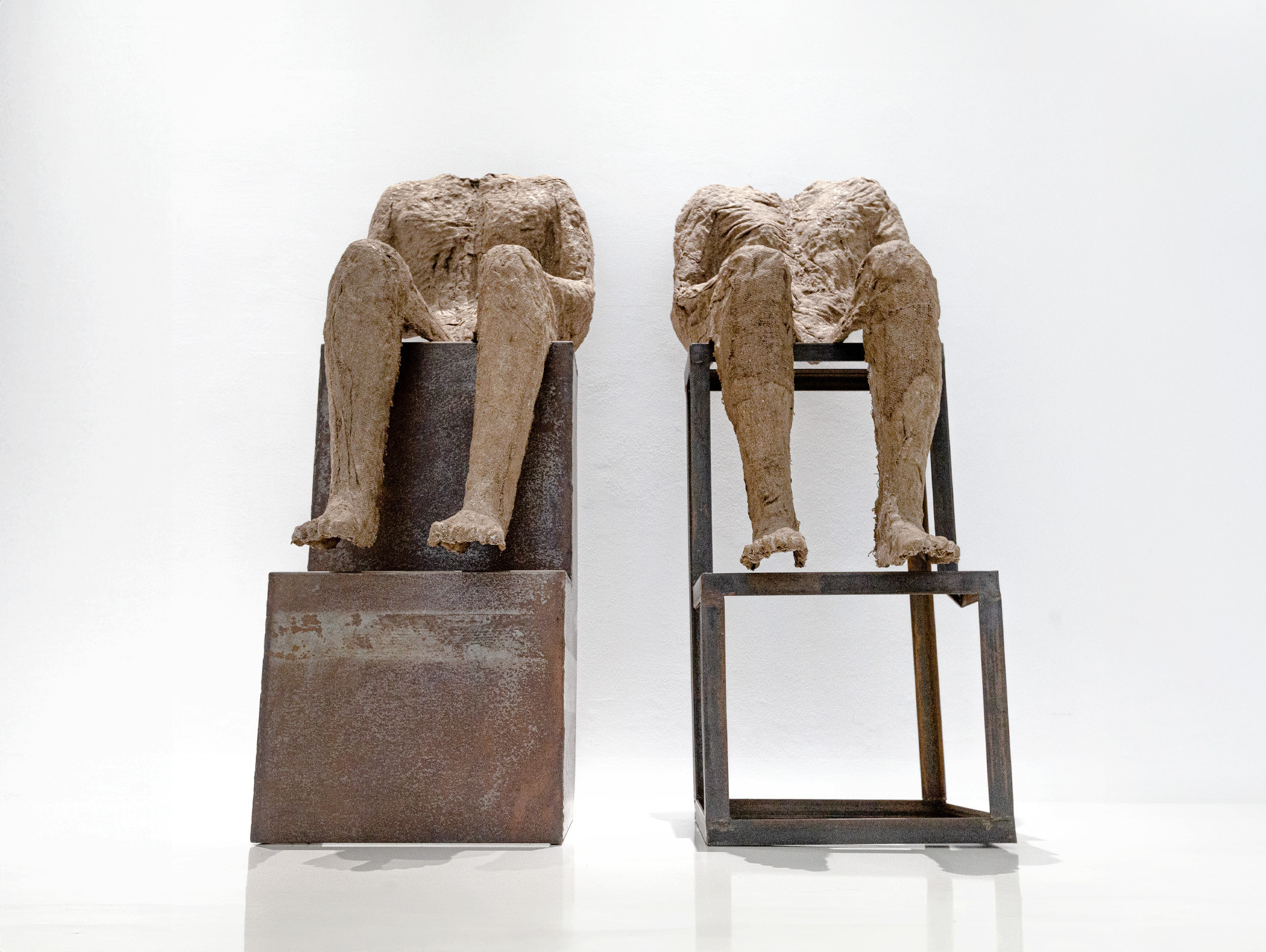 Visit of the installation 'The Wise Men' at the CJUE